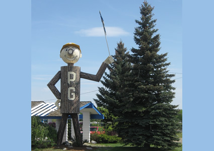 Mr. P. G. the official mascot of Prince George.