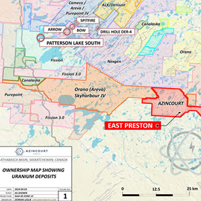Map showing project location – Western Athabasca Basin, Saskatchewan, Canada
