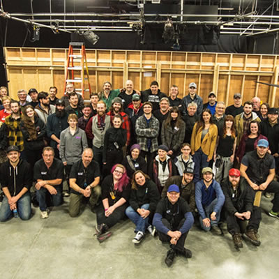 BC student carpenters from the TV and Film Crew Training program at North Island College are ready for their debut after ITA training. 
