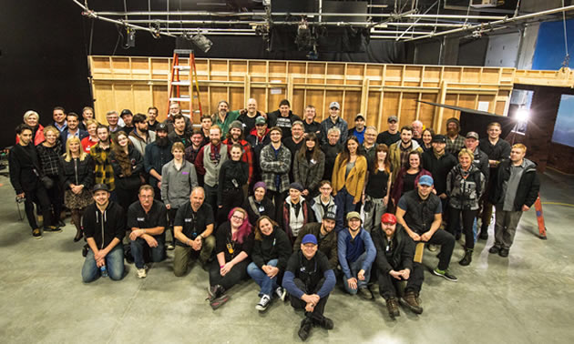 BC student carpenters from the TV and Film Crew Training program at North Island College are ready for their debut after ITA training. 