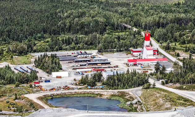 Aerial view of Beaufor Mine. 