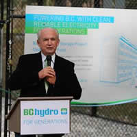 Photo Bill Bennett, Minister of Energy and Mines