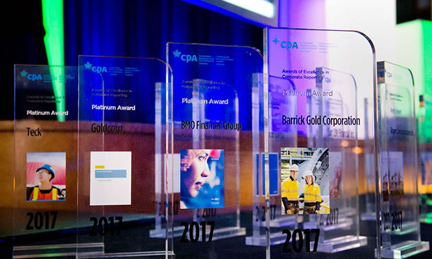 Top honours for BMO Financial Group, Barrick Gold Corporation, Goldcorp and Teck at the Awards of Excellence in Corporate Reporting, presented annually by Chartered Professional Accountants of Canada. 