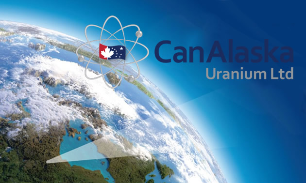 CanAlaska logo with picture of earth from space. 