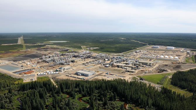Picture of Cenovus's Christina Lake operations in northern Alberta. 