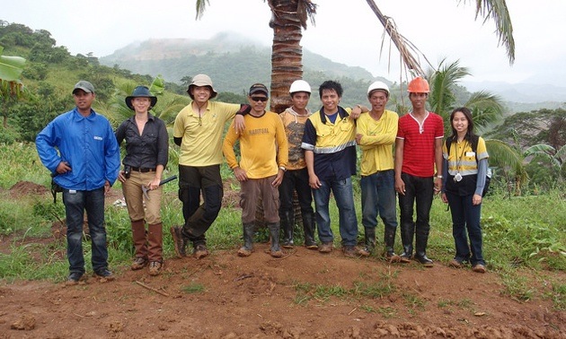 With B2Gold soil sampling team in Masbate Gold Project the Philippines 2012