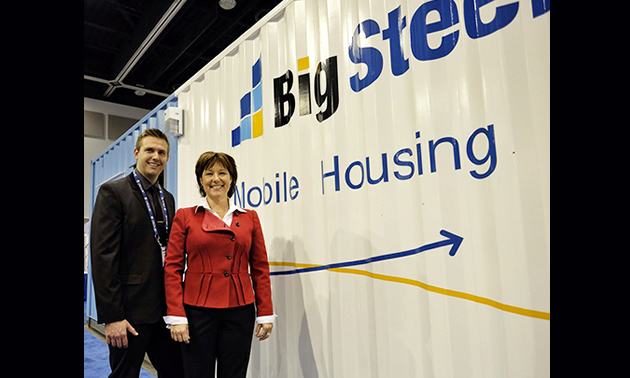 Premier Christy Clark joins Devon Siebenga as BigSteelBox announces expansion plans for Northern B.C.