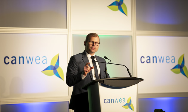 The Honourable Dustin Duncan, Saskatchewan’s Minister of Environment and Minister Responsible for SaskPower, at CanWEA 2018.