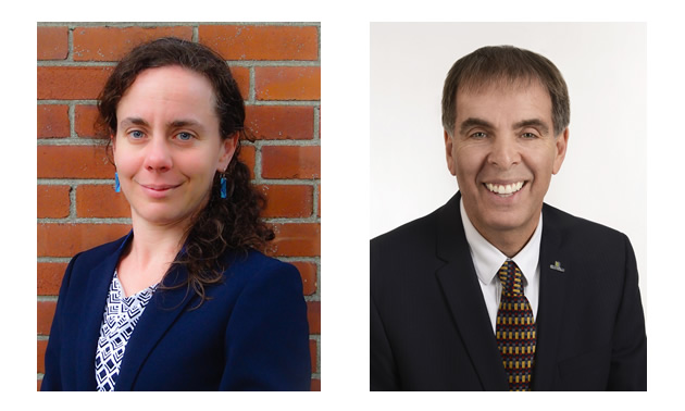 Headshots of the co-authors Geneviève Gauthier and Pierre Langlois
