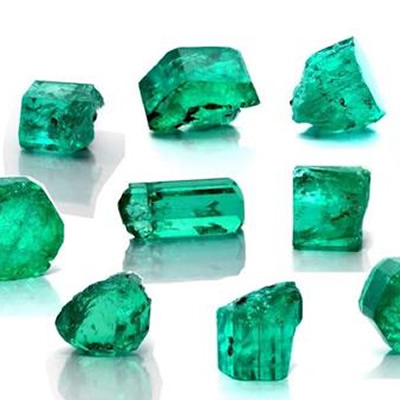 Samples selected from the Coscuez Emerald Mine. 