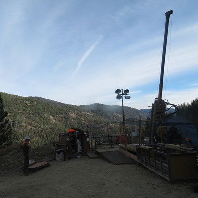 A view of the Iron Creek Project, located in Lemhi County, Idaho, USA. 