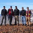 Five men on a mountaintop