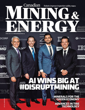 Canadian Mining & Energy Spring 2019 magazine cover