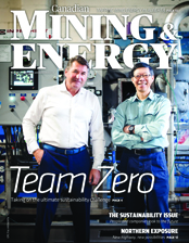 Canadian Mining & Energy Winter 2017/18 magazine cover