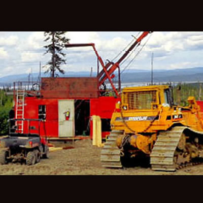 Group of mining equipment. 