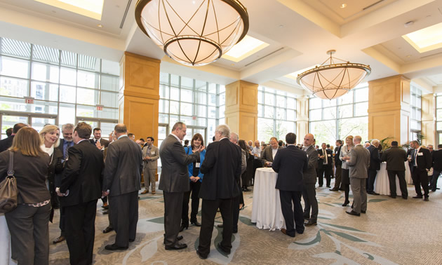 A formal party shows the people at the Annual Spring Fling, one of three major networking events for members of  MSABC.
