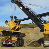 Photo mining machinery