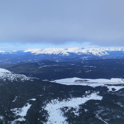 Aerial view of the North ROK Project in northwestern British Columbia. 