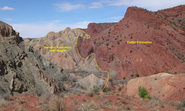 Utah's Paradox Canyon area where American Potash Corp's exploration is taking place.