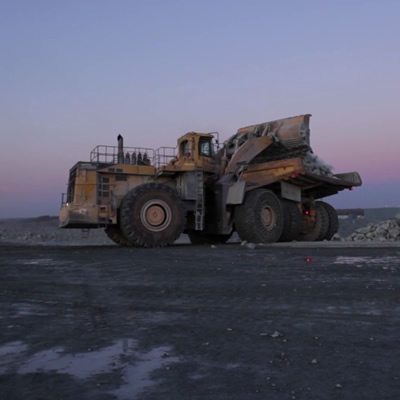 Mining truck. 