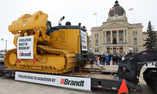 Brandt's BPL220K on site at Rally in Regina for Canadian Resources. 
