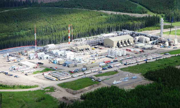 Aerial view of the Resthaven natural gas plant. 