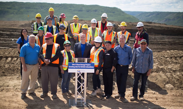 Picture of workers at BC Hydro Site C. 
