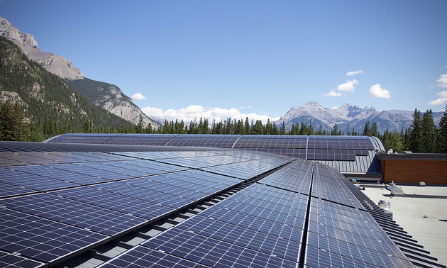 Banff Fenlands recreation centre is one notable SkyFire Energy solar installation. 