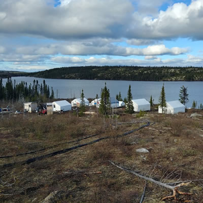 A construction camp owned by Stelmine Canada.