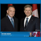 Peter Kent with Prime Minister Stephen Harper.