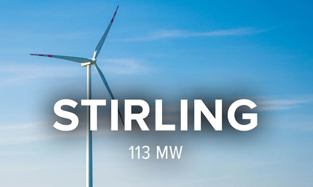 Stirling Wind logo. 