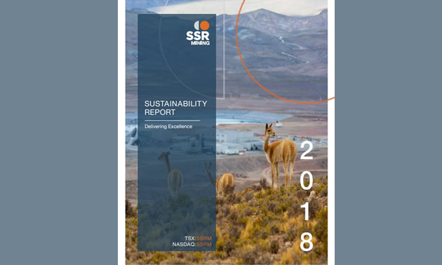 Cover of SSR Mining Inc.'s Sustainability Report. 