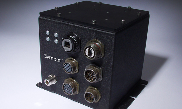 A black box with input and output ports