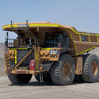 Large mining haul truck. 