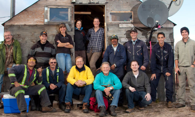 The Kennady Diamonds work crew completes the 2016 winter drilling program