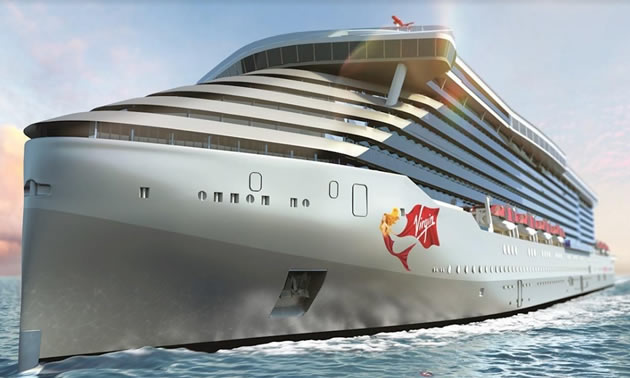 Photo of Virgin Voyages ship. 