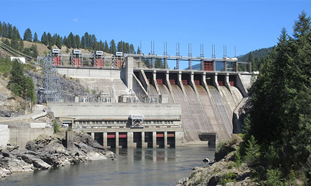 Waneta Dam in Trail, B.C.