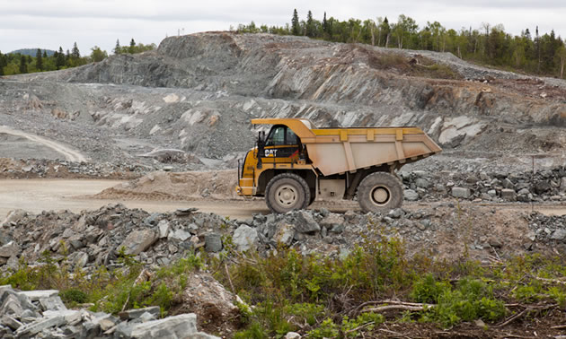 Picture of large mining truck. 