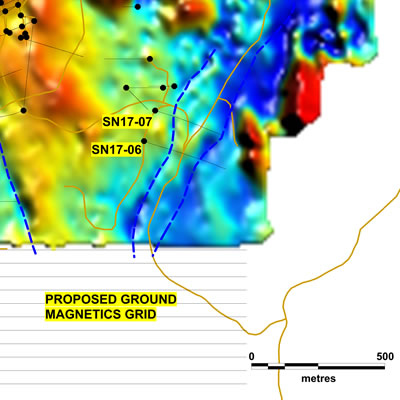 Proposed Ground Magnetic Survey. 