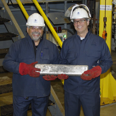 Alliance Magnesium is proud to announce the production of its first metal magnesium ingots at its Danville demonstration plant in Quebec. 