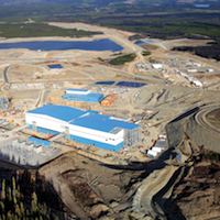Overview of the 4 X 3 kilometer Mt. Milligan Mine site. 