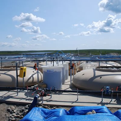 Picture of water treatment system. 