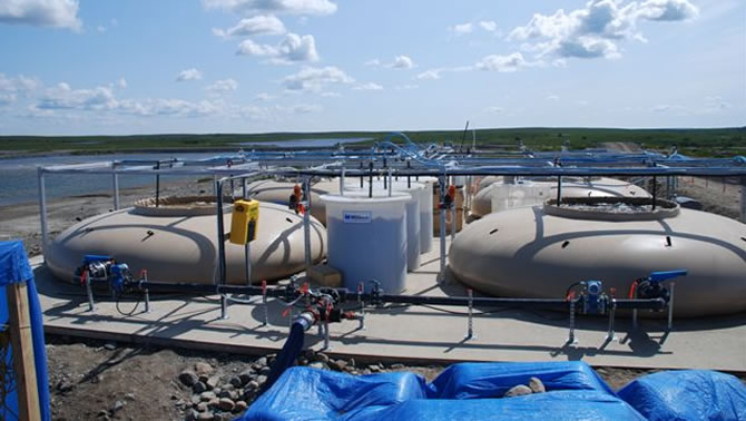 Picture of water treatment system. 