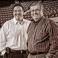 Shaun and Gavin Semple, owners of Brandt at the Pat's arena