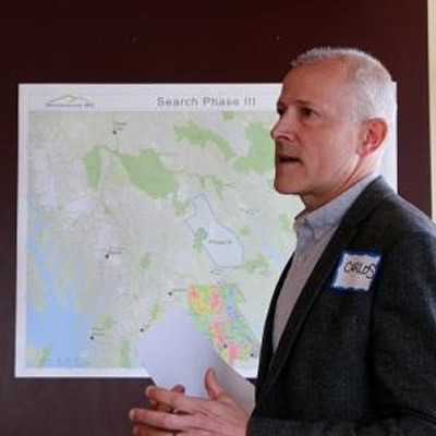 Acting President and Vice President, Energy Carlos Salas presents information on Search III in Fort St. John, May 18, 2017 
