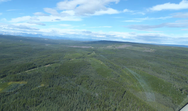 An aerial view of the Vista Coal Project near Hinton, Alberta.