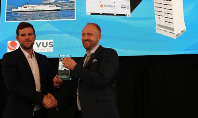 Corvus Energy wins both Supplier of the Year and Innovation of the Year at the 2017 Electric & Hybrid Marine World Expo Awards