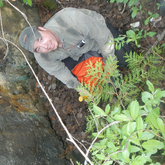 A prospector digs around at Cruz Cobalt's high-grade cobalt Johnson project.