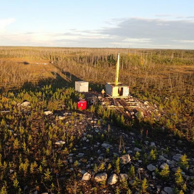 De Beers drill rig on site, West Athabasca project.