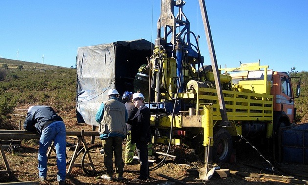 Drill Rig at the Deep Copper Target, Camp Creek-Oban Zone 2019. 